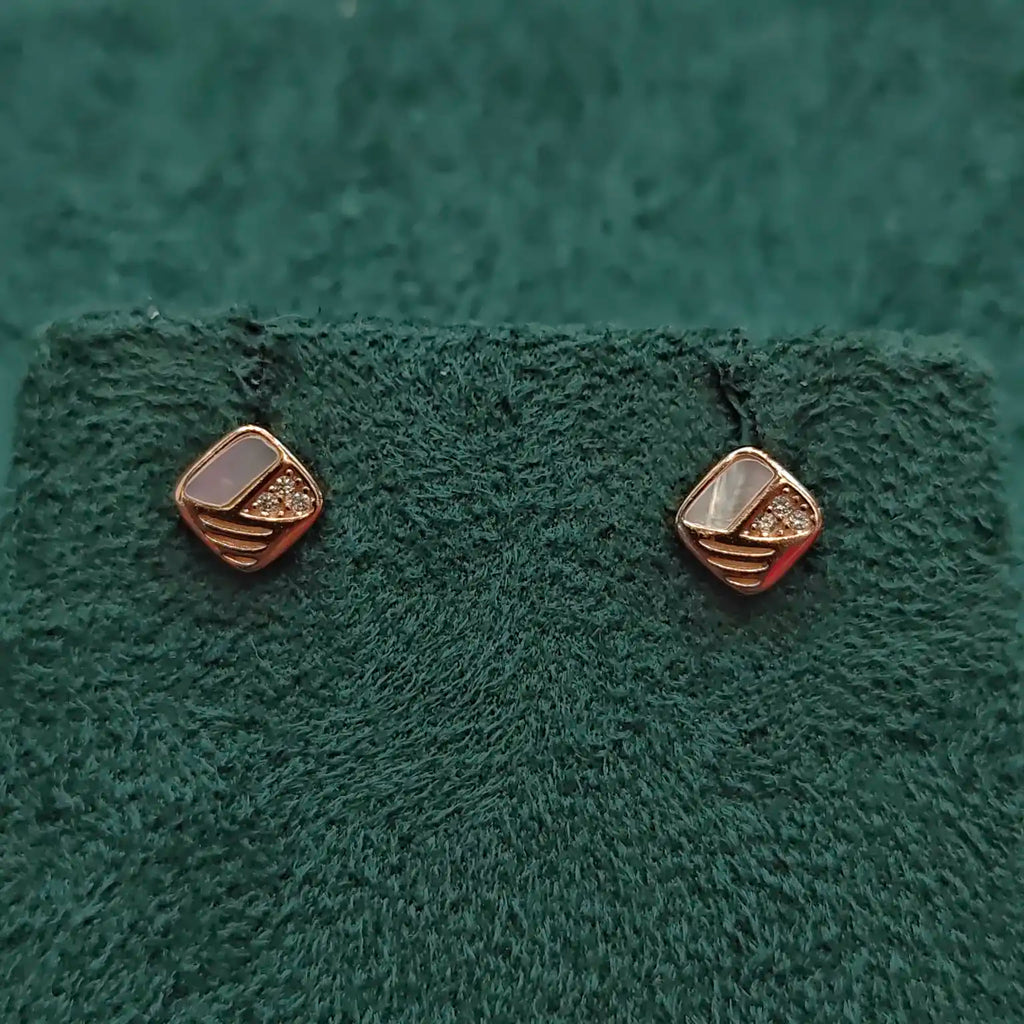 925 Silver Rose Gold Earrings