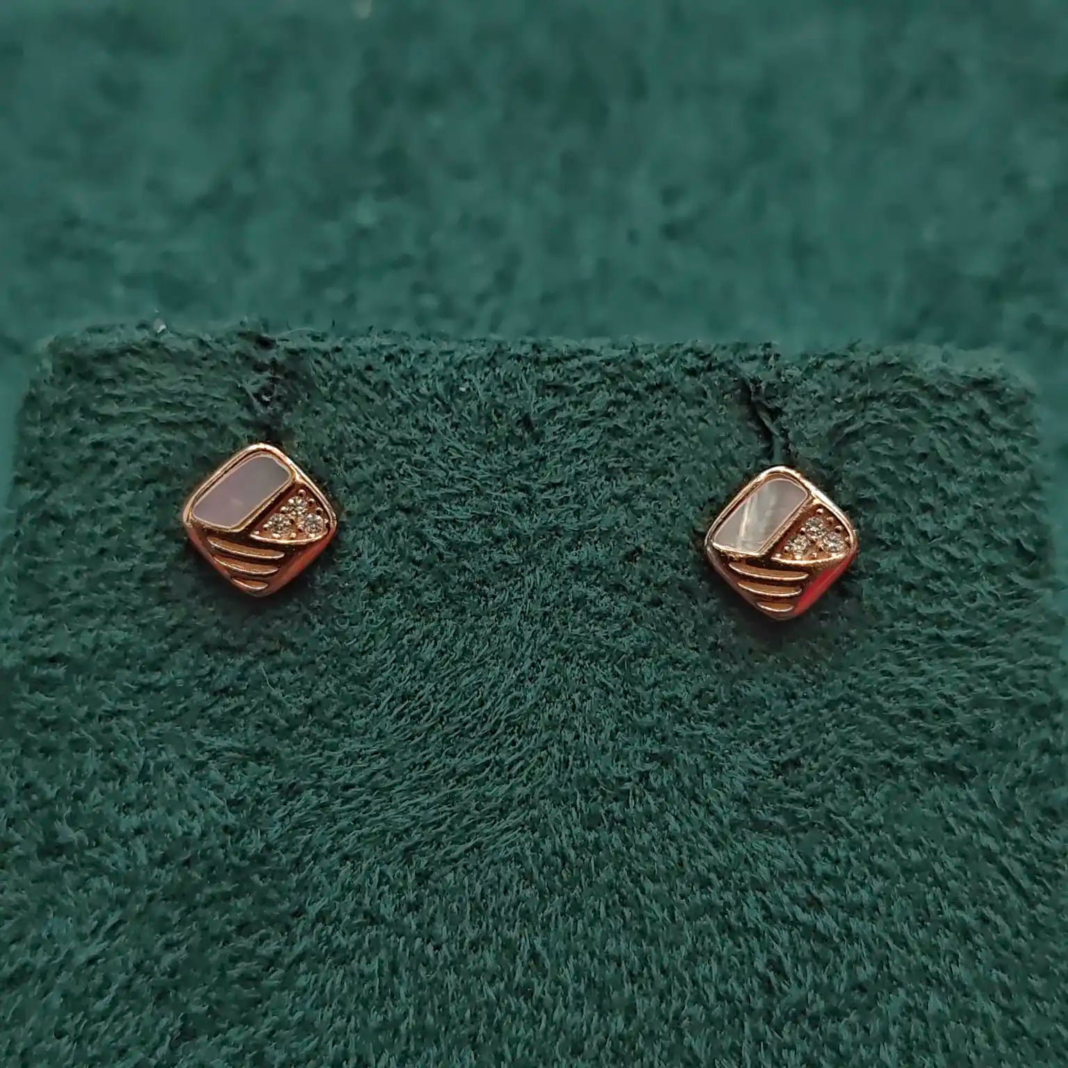 925 Silver Rose Gold Earrings