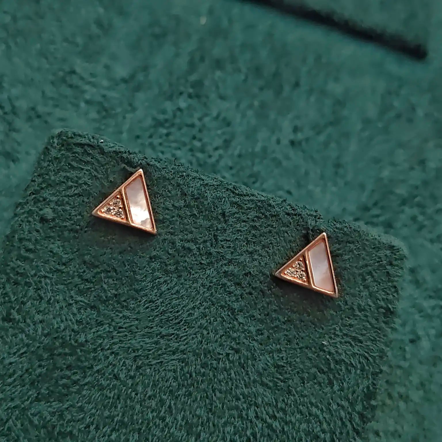 925 Silver Rose Gold Earrings