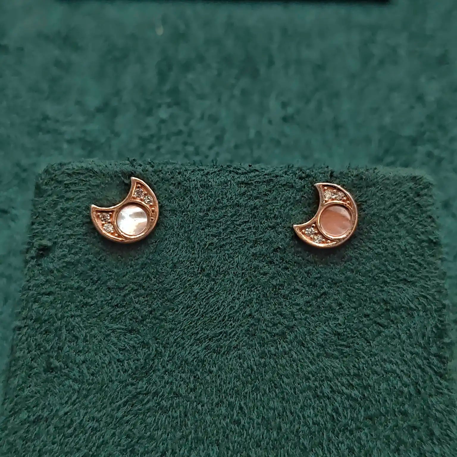 925 Silver Rose Gold Earrings