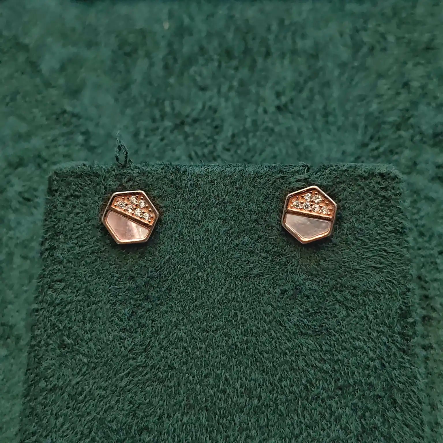 925 Silver Rose Gold Earrings