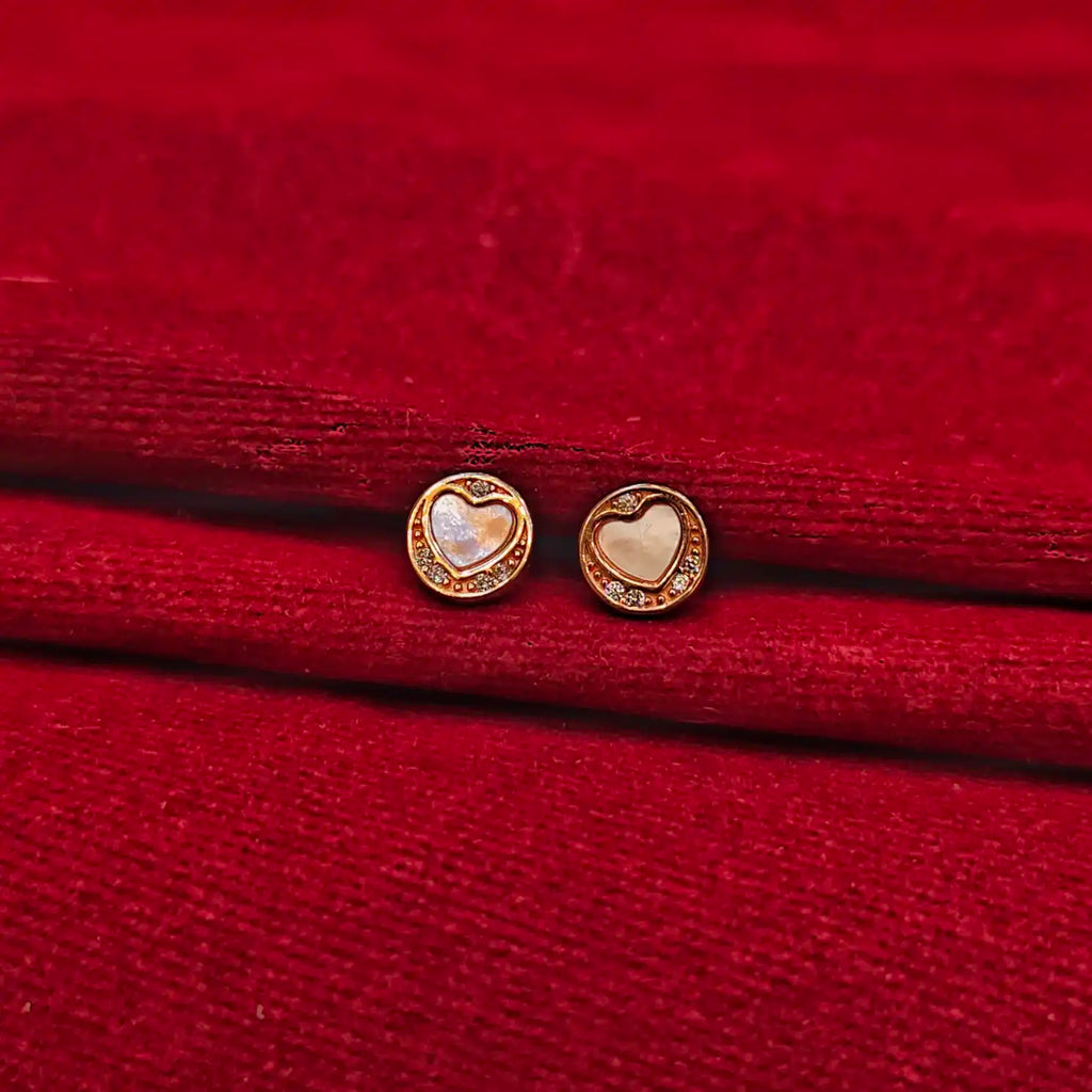 925 Silver Rose Gold Earrings