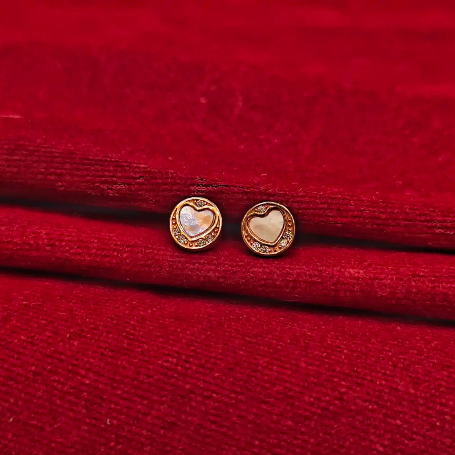 925 Silver Rose Gold Earrings