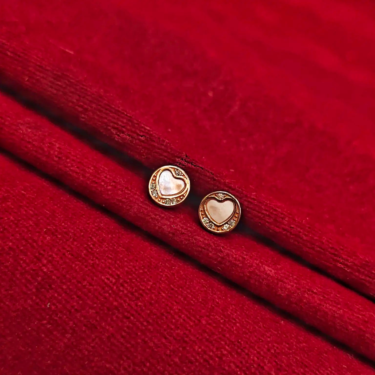 925 Silver Rose Gold Earrings