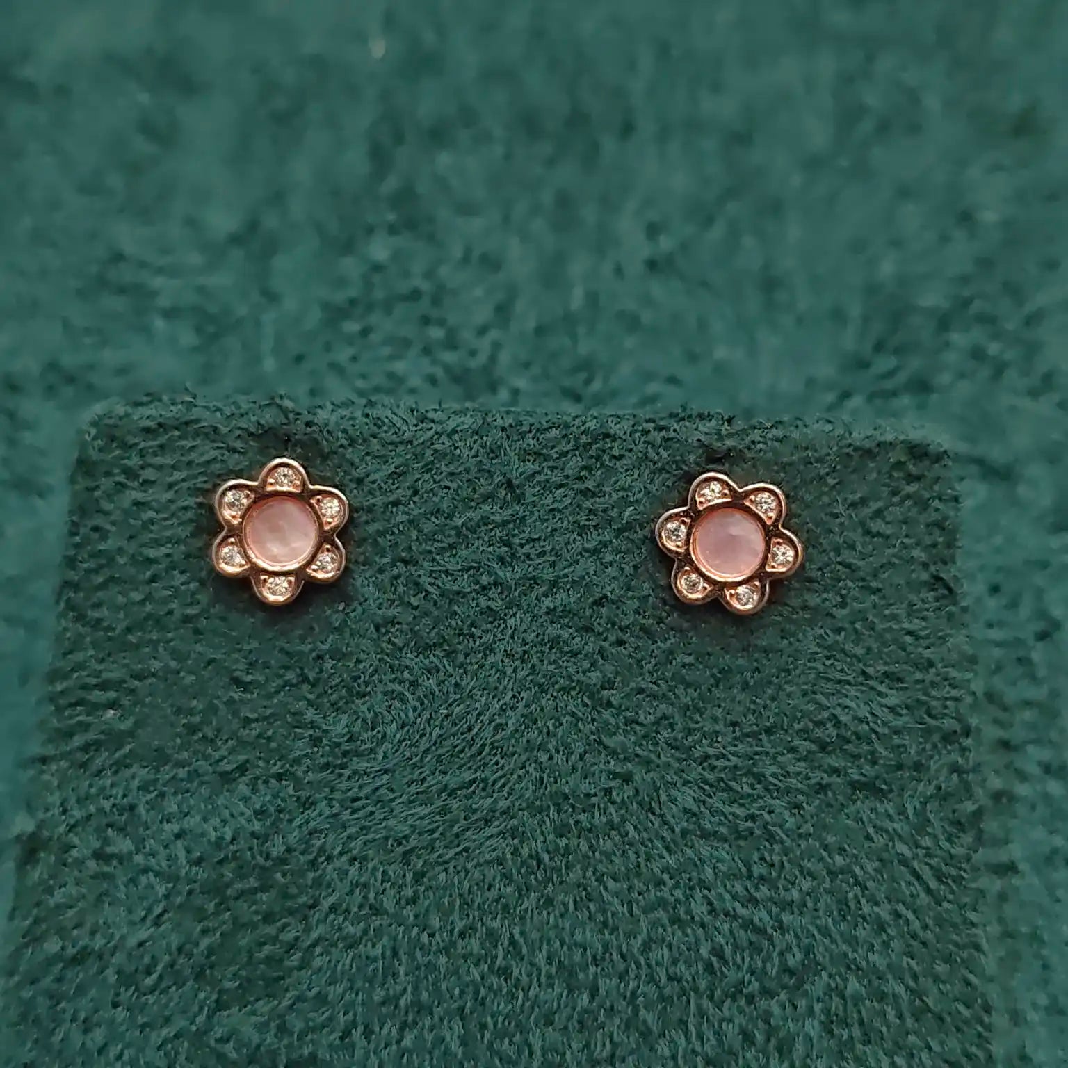 925 Silver Rose Gold Earrings