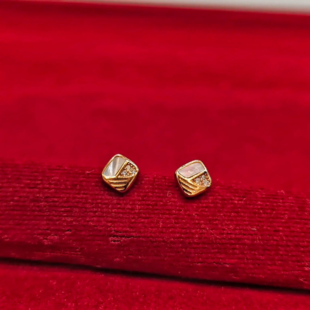 925 Silver Rose Gold Earrings