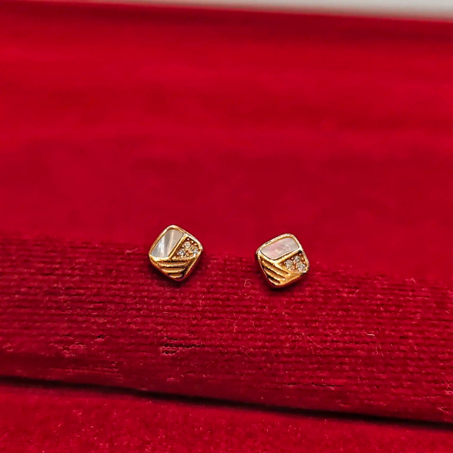925 Silver Rose Gold Earrings
