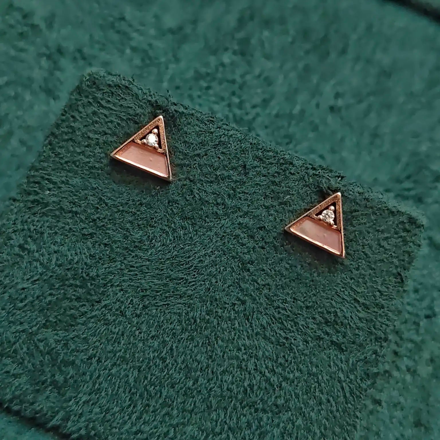 925 Silver Rose Gold Earrings