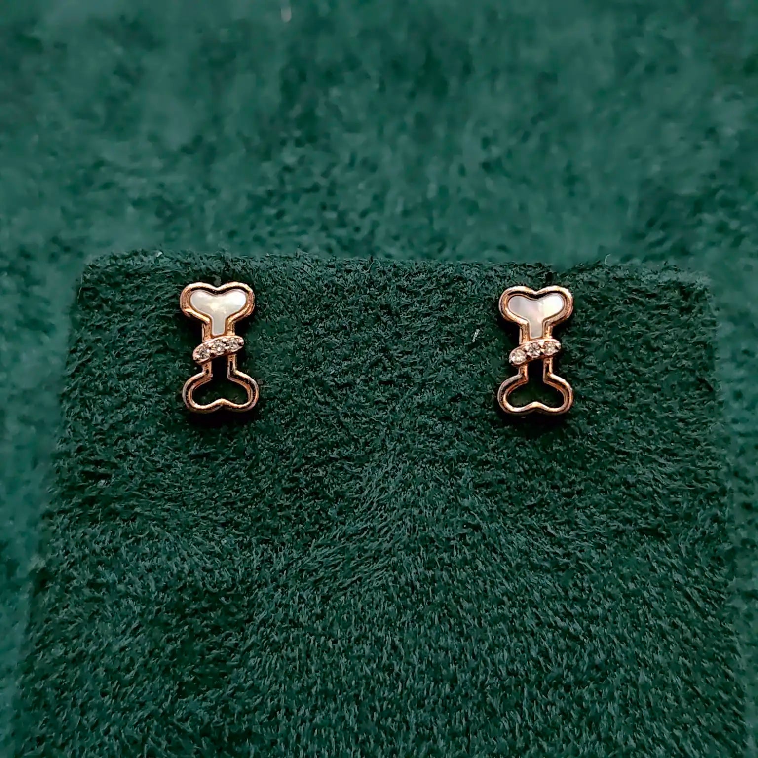 925 Silver Rose Gold Earrings