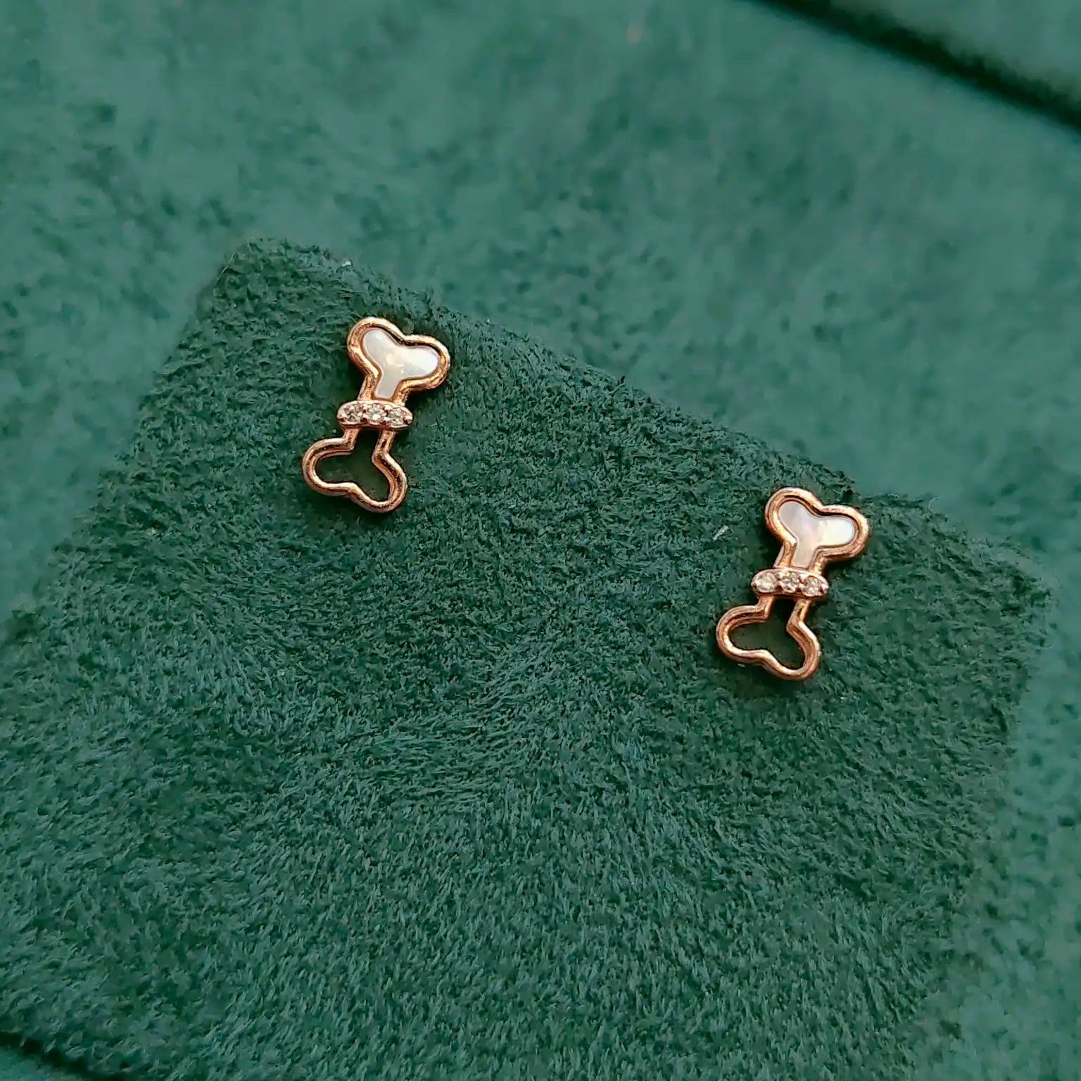 925 Silver Rose Gold Earrings