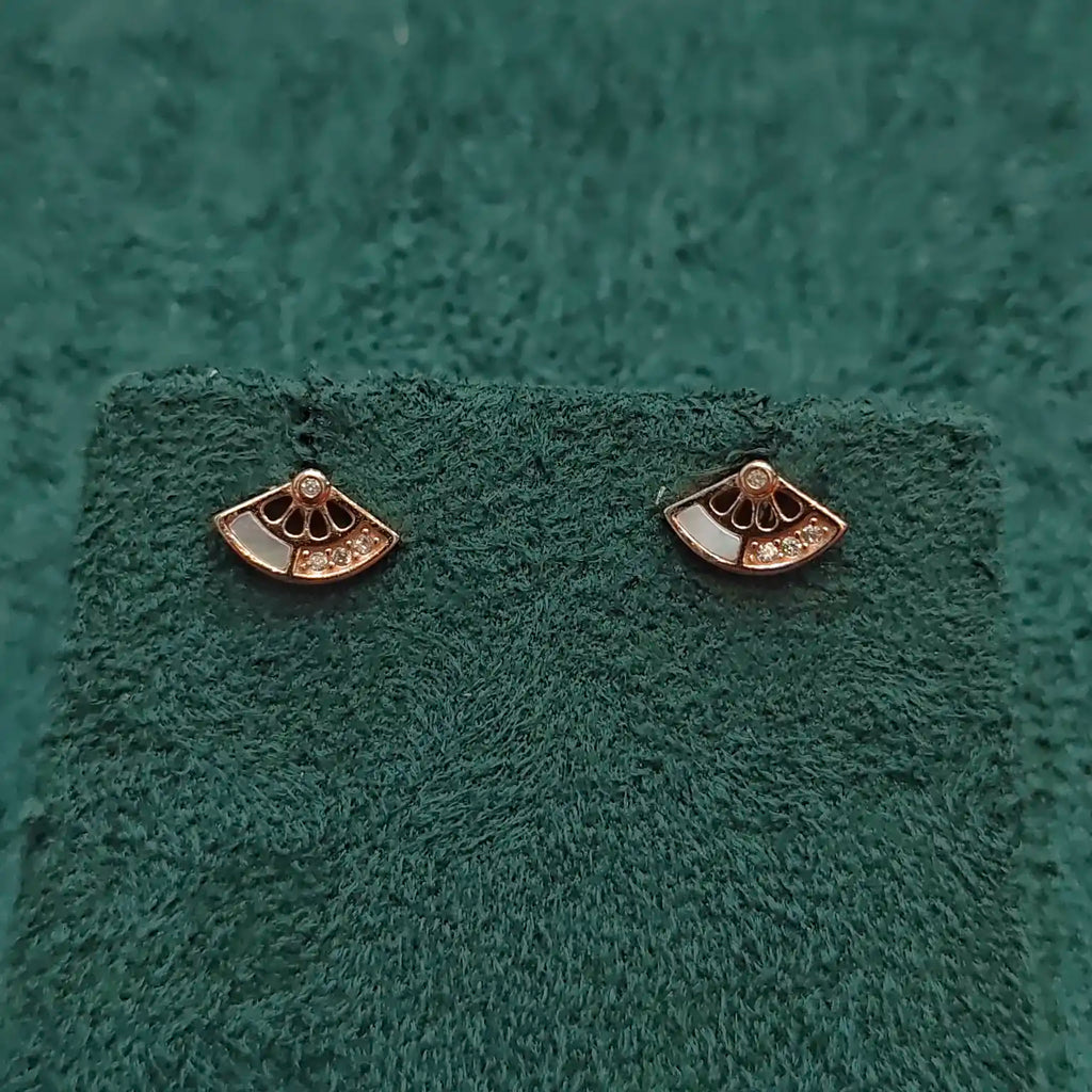 925 Silver Rose Gold Earrings