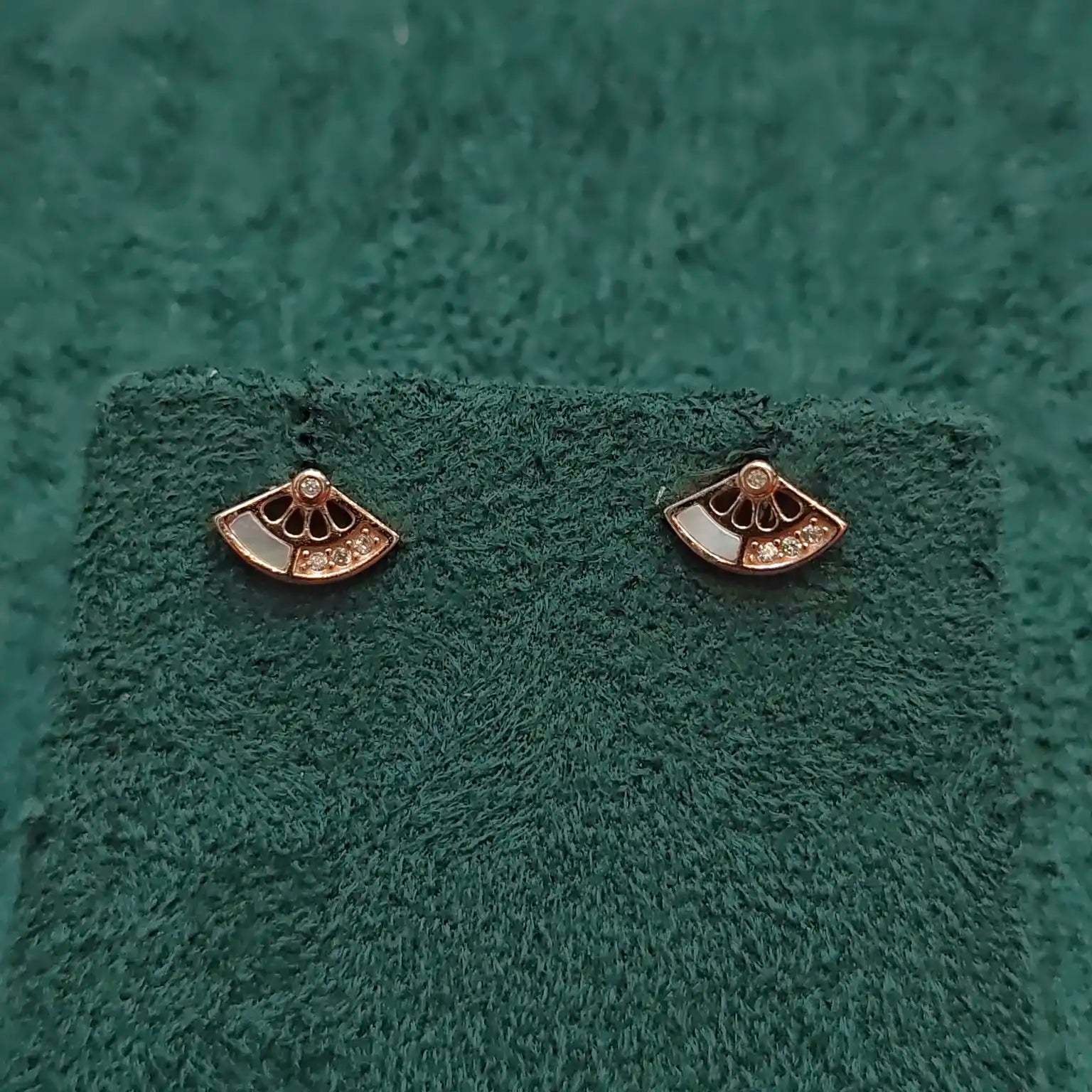 925 Silver Rose Gold Earrings