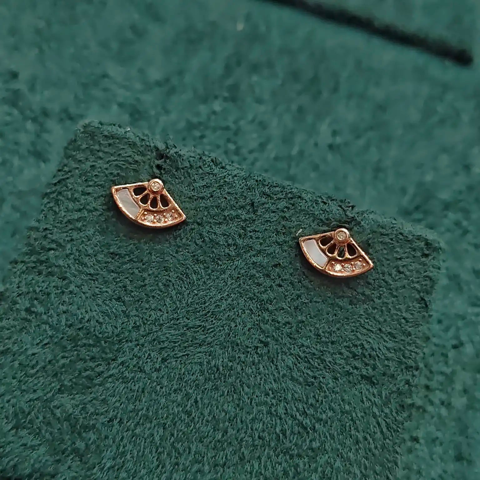 925 Silver Rose Gold Earrings