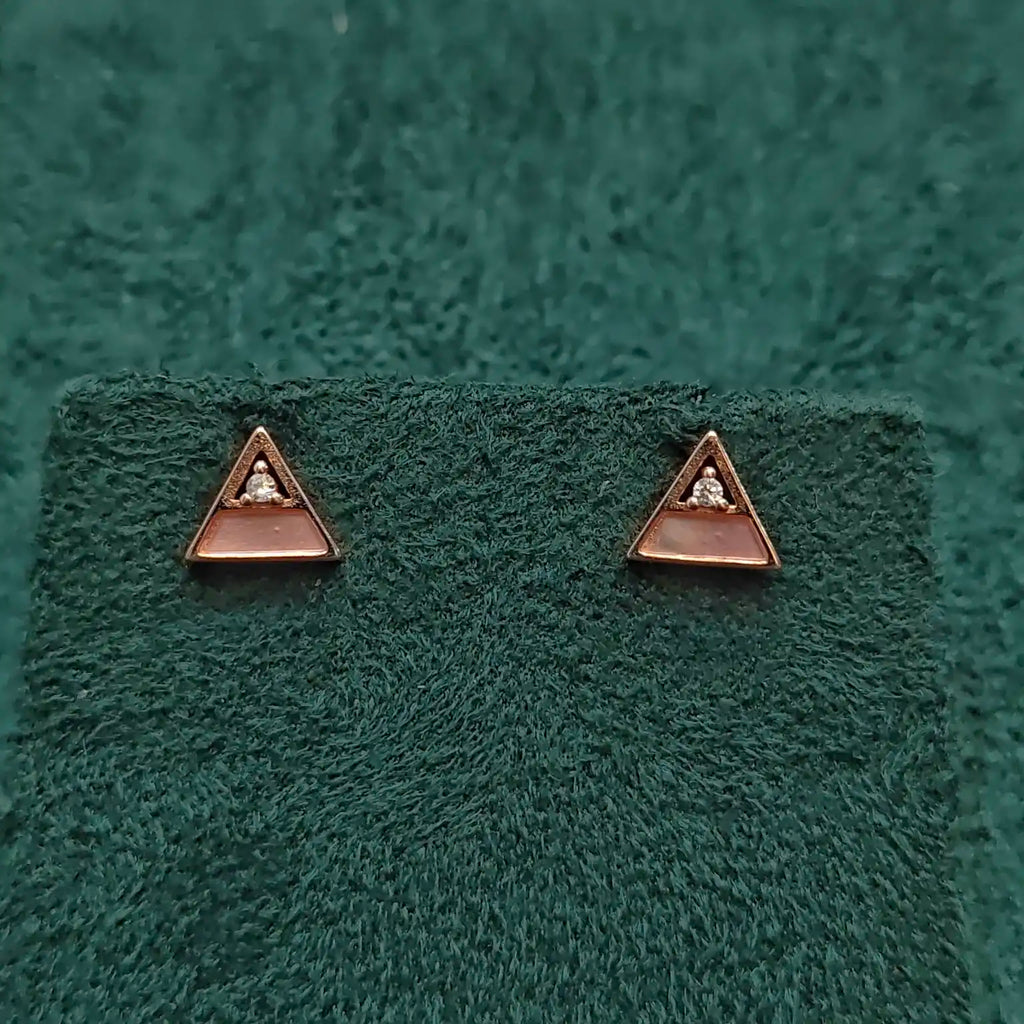 925 Silver Rose Gold Earrings