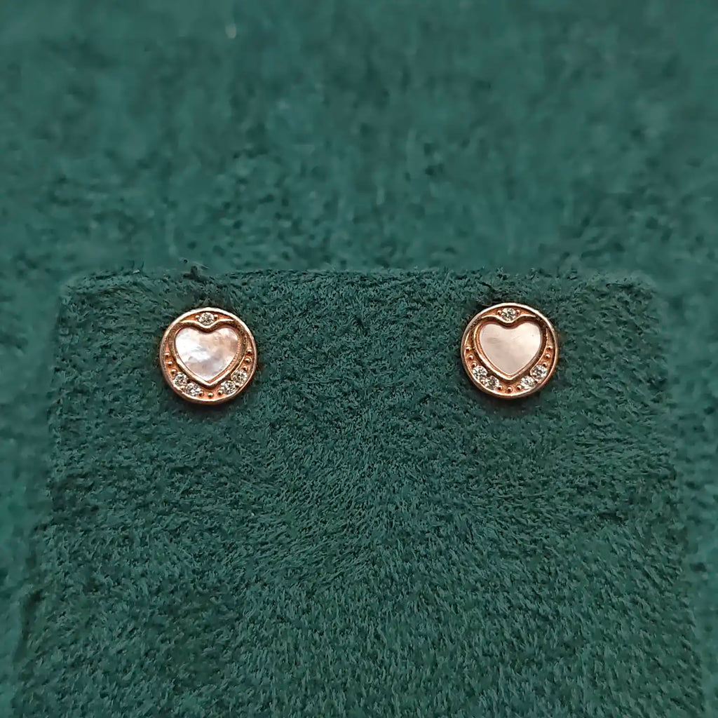 925 Silver Rose Gold Earrings