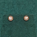 925 Silver Rose Gold Earrings