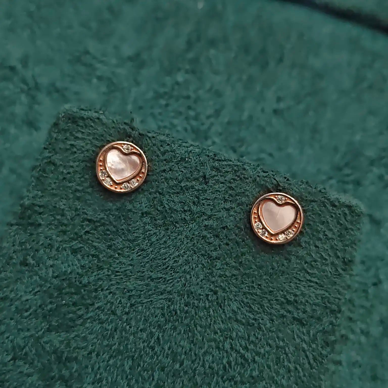 925 Silver Rose Gold Earrings