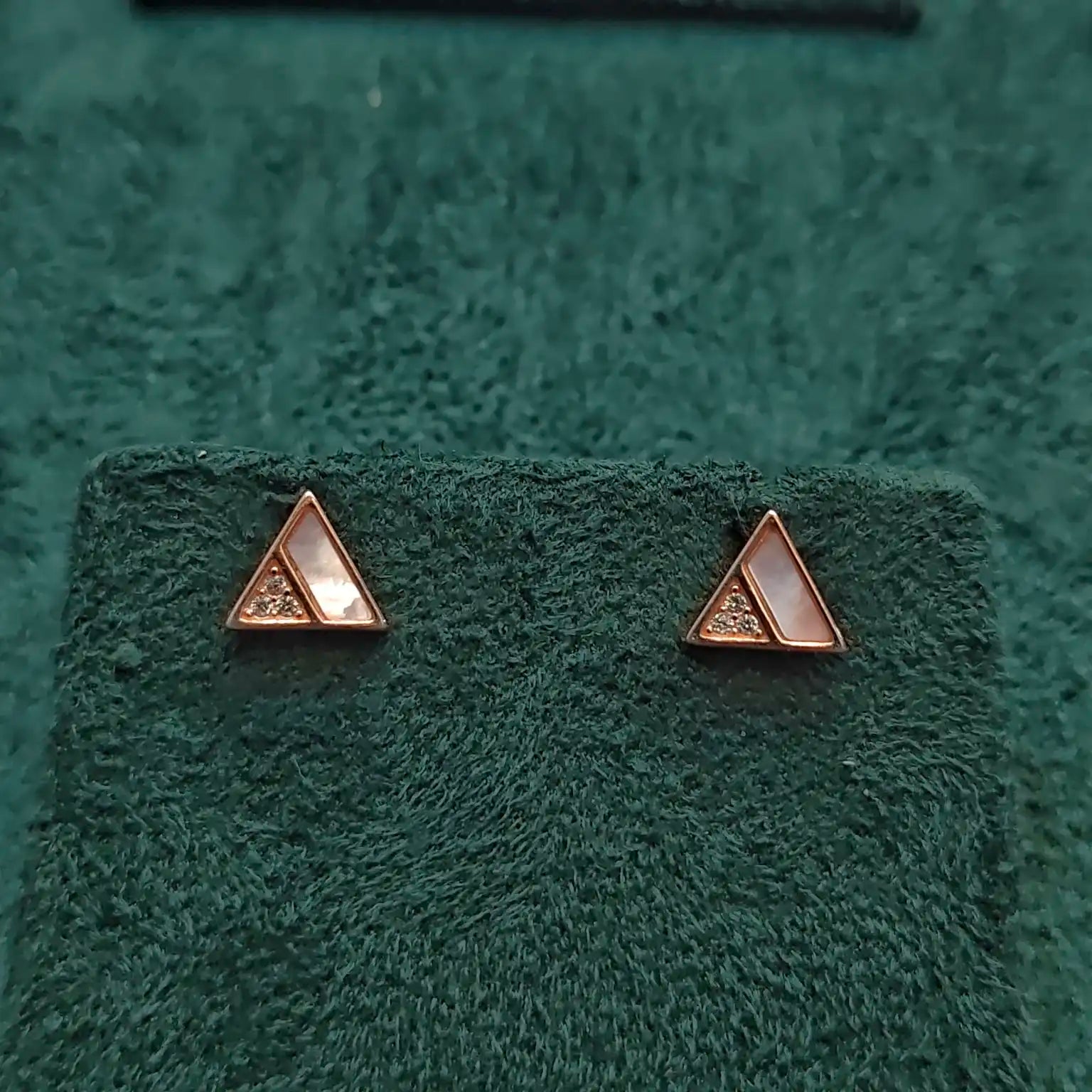 925 Silver Rose Gold Earrings