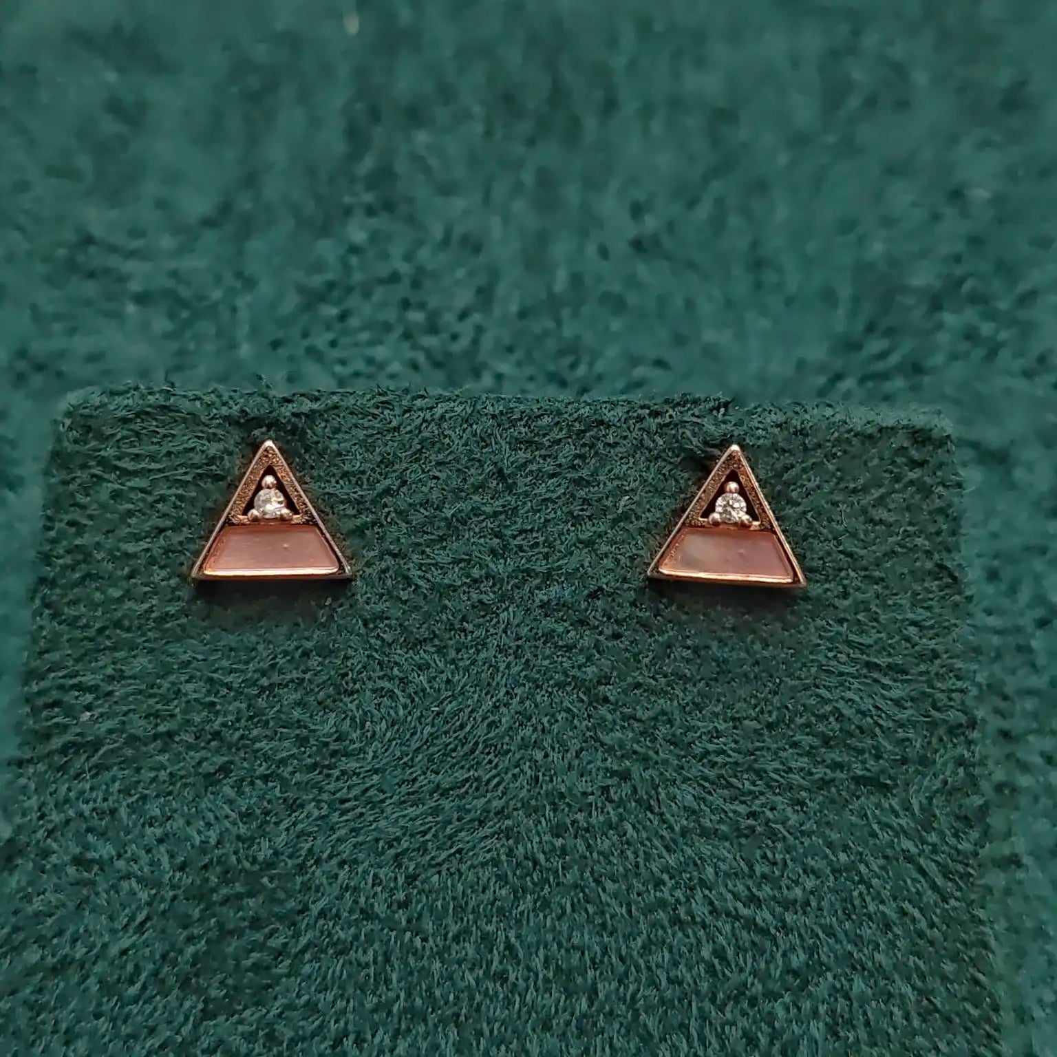 925 Silver Rose Gold Earrings