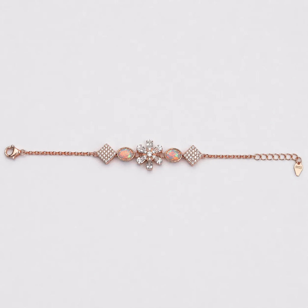 925 Silver Rose Gold Bracelet