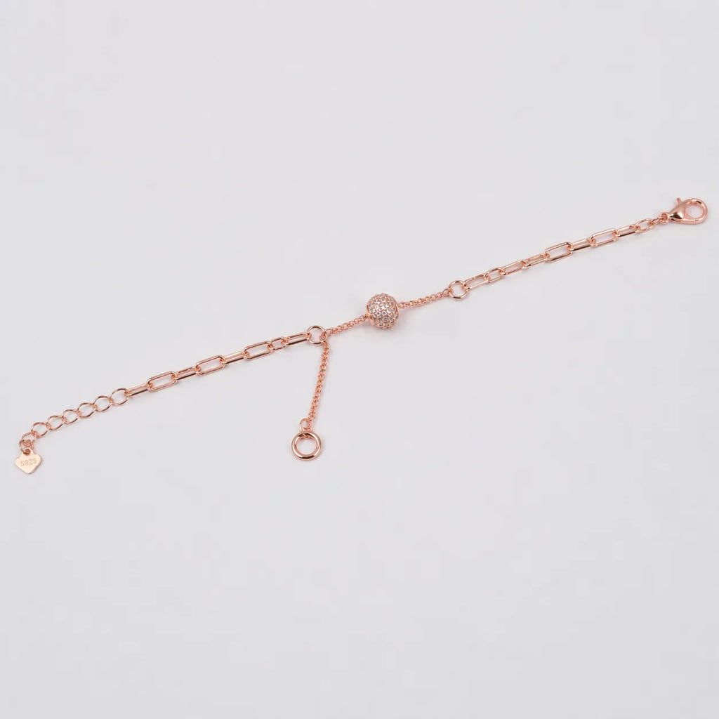 925 Silver Rose Gold Bracelet