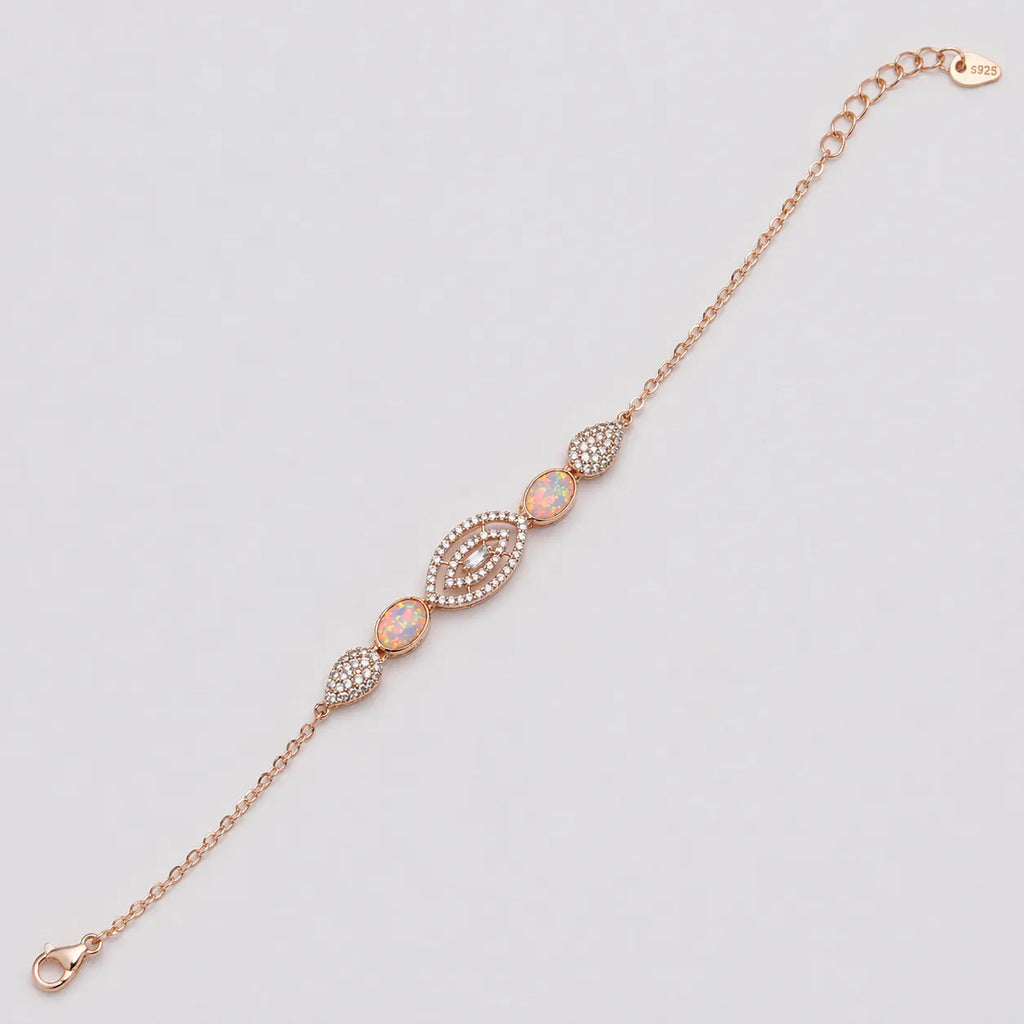 925 Silver Rose Gold Bracelet