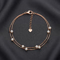 925 Silver Rose Gold Bracelet