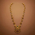 925 Silver Gold Plated Antique Peacock Haram