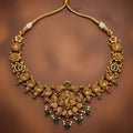 925 Silver Gold Plated Antique Peacock Necklace