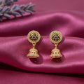 925 Silver Gold Plated Circular Stud Jimaki Earrings