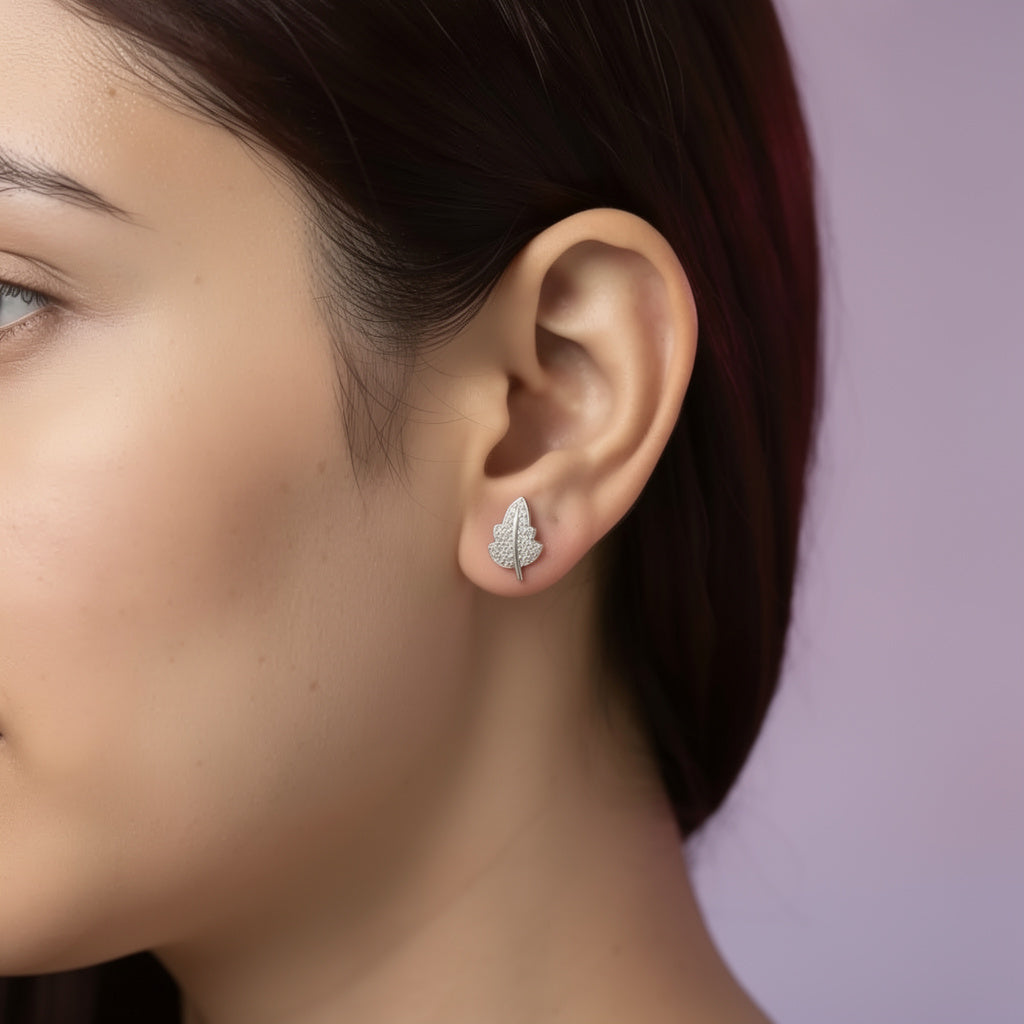 925 Silver Rose Gold Earrings