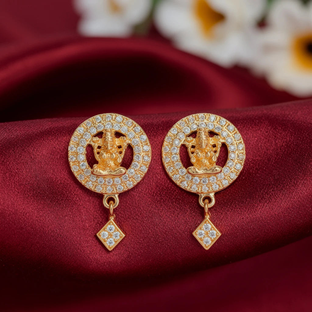 925 Silver Gold Plated Earrings