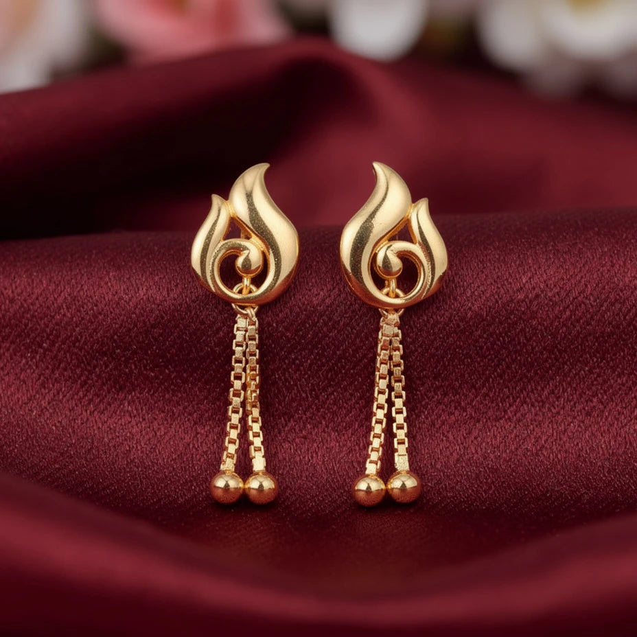 925 Silver Gold Plated Earrings