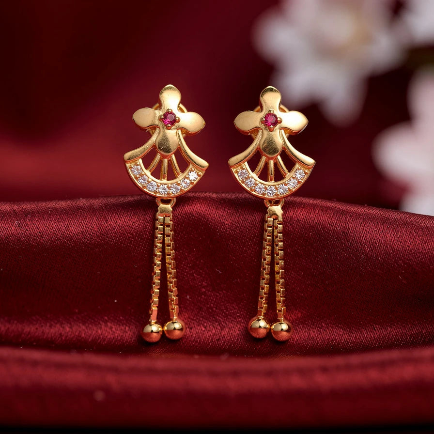 925 Silver Gold Plated Earrings