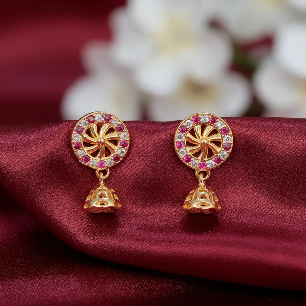 925 Silver Gold Plated Earrings