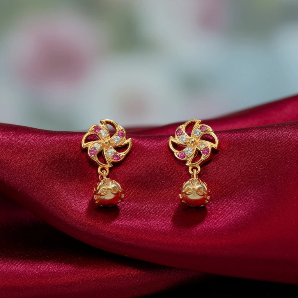 925 Silver Gold Plated Earrings