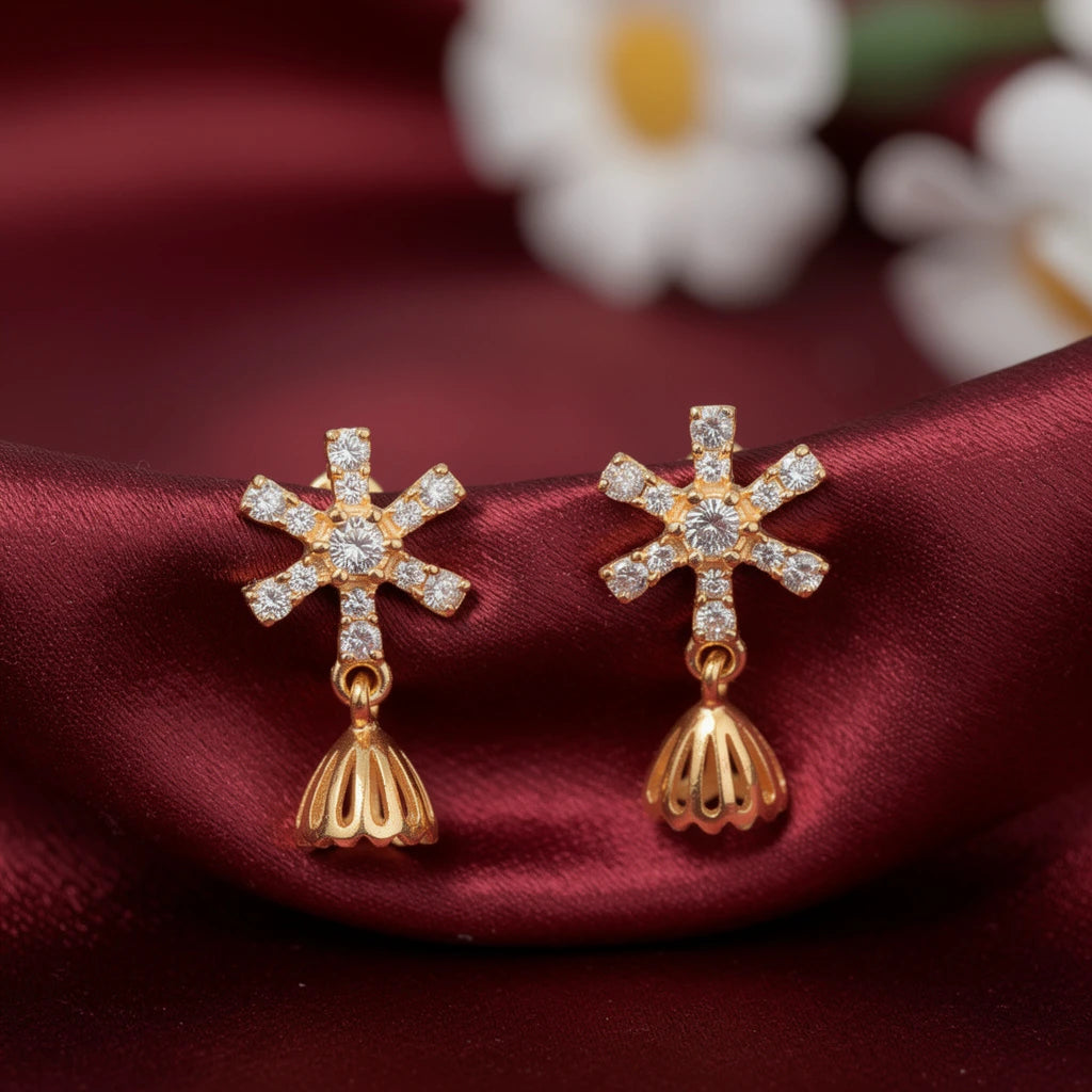 925 Silver Gold Plated Earrings