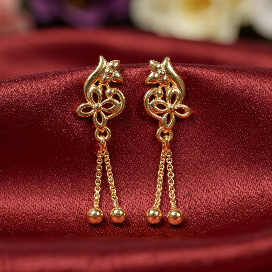 925 Silver Gold Plated Earrings