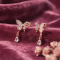 925 Silver Rose Gold Earrings