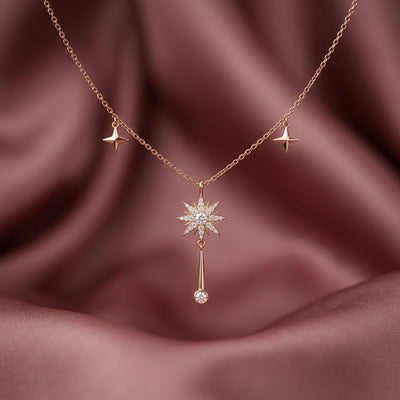 Silver Starburst Necklace