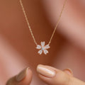 Silver Flower Necklace