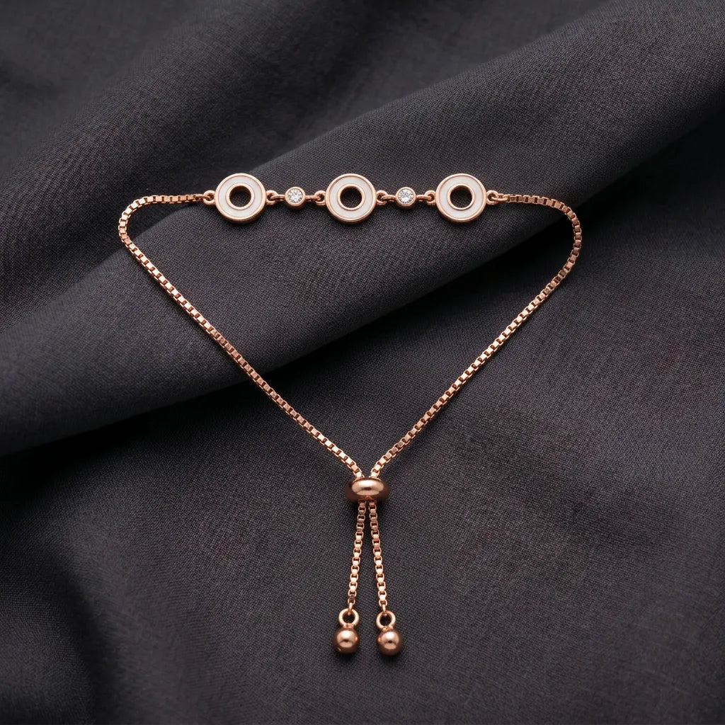925 Silver Rose Gold Bracelet