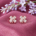 925 Silver Rose Gold Earrings