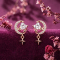 925 Silver Rose Gold Earrings