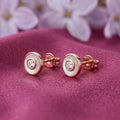 925 Silver Rose Gold Earrings
