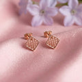 925 Silver Rose Gold Earrings