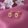 925 Silver Rose Gold Earrings