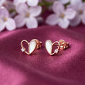 925 Silver Rose Gold Earrings