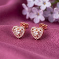925 Silver Rose Gold Earrings