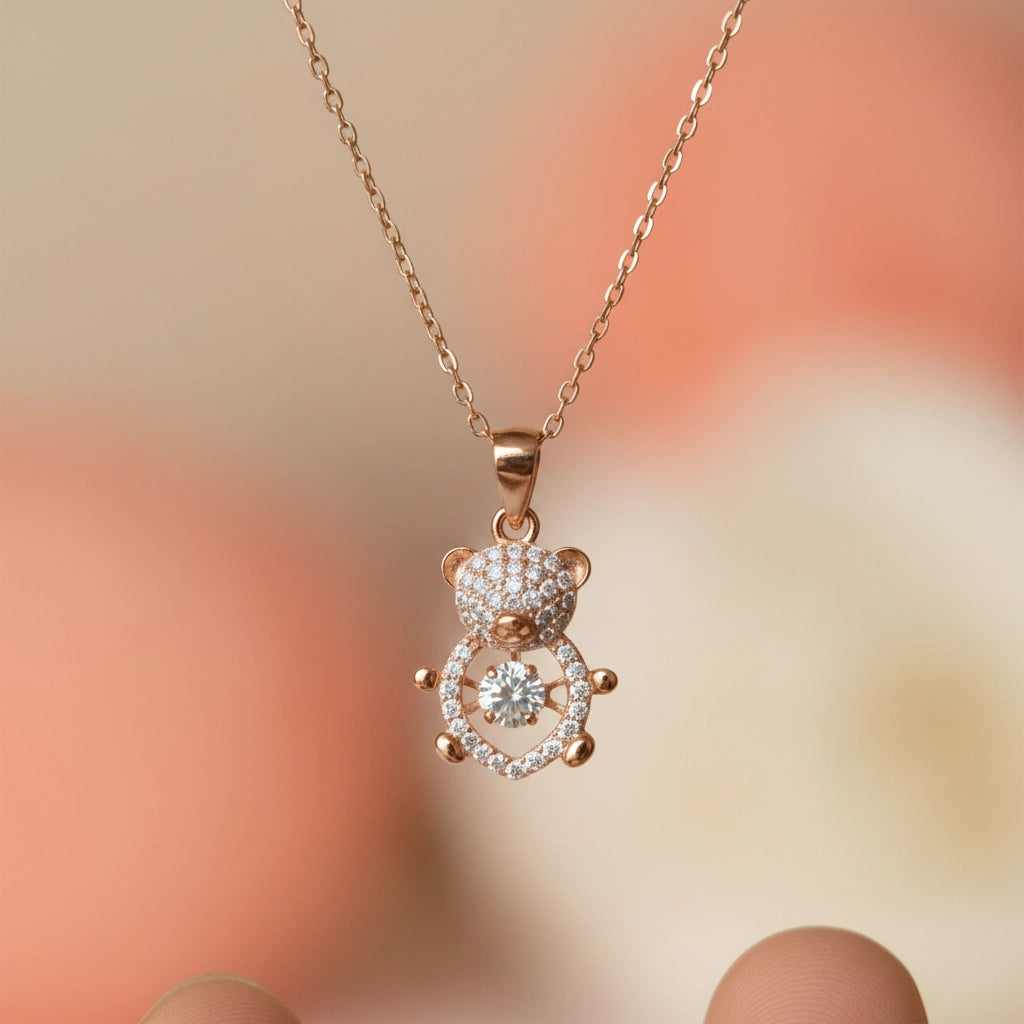 Silver Teddy Necklace